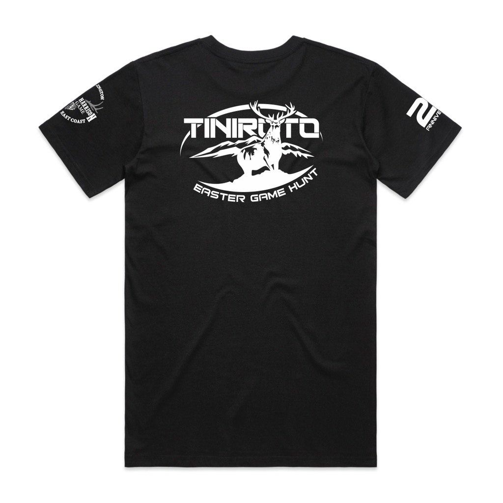 Tiniroto Easter Game Hunt - 20th Anniversary - Black Tee