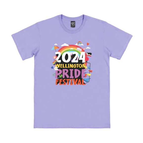 Wellington Pride Festival - Straight Cut Tee Lilac