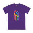 Wellington Pride Parade Fountain - Straight Cut Tee Purple