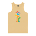 Wellington Pride Parade Fountain- Camel Singlet