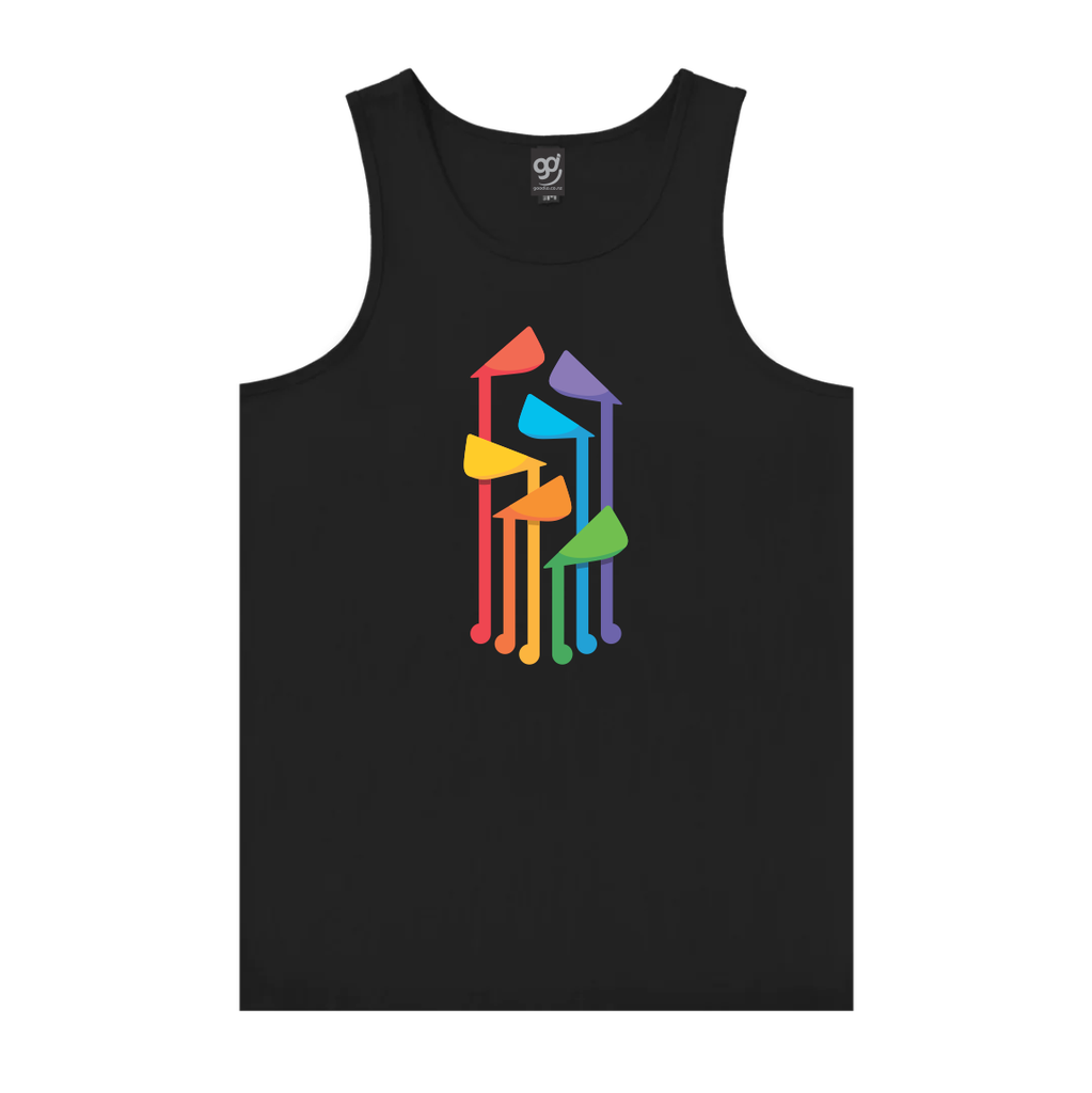 Wellington Pride Parade Fountain- Black Singlet