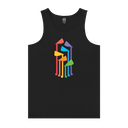 Wellington Pride Parade Fountain- Black Singlet