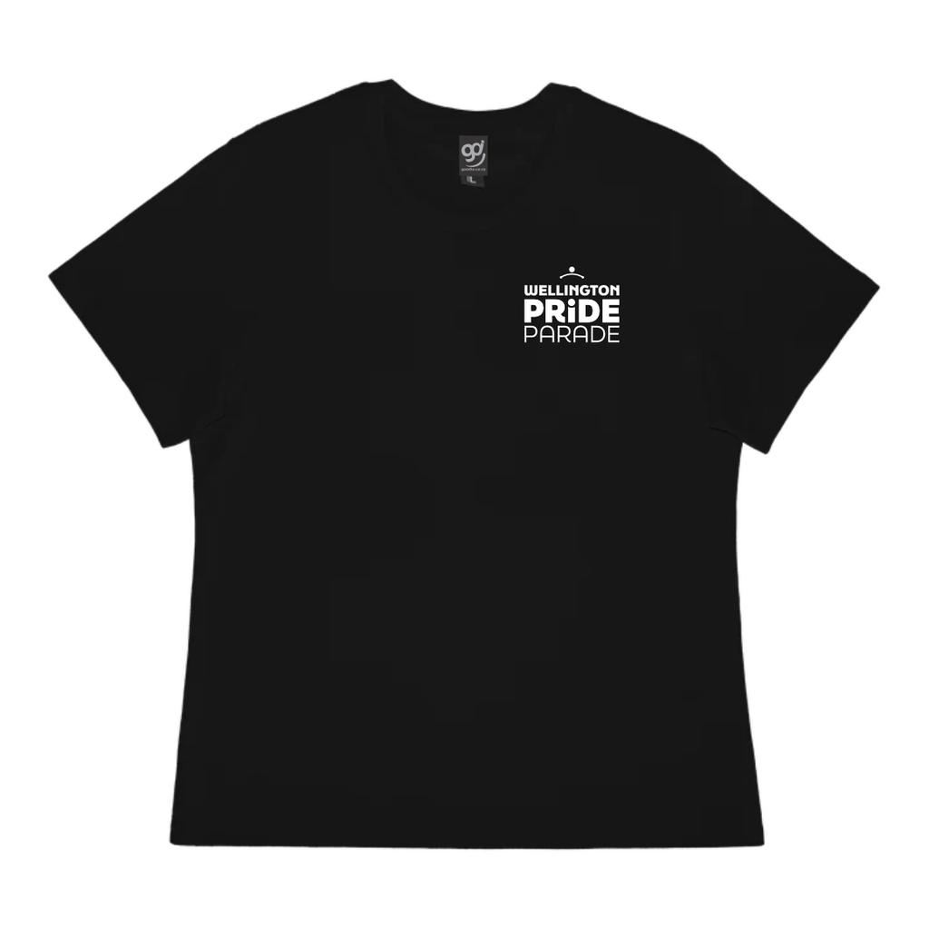 Wellington Pride Parade - Curve Cut Tee Black