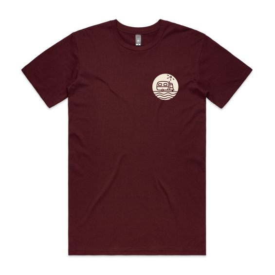 Burgundy Mens Tee