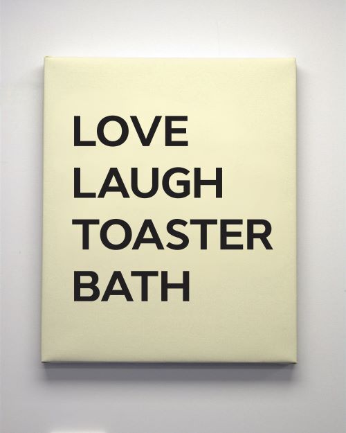 Love, Laugh, Toaster, Bath - Canvas