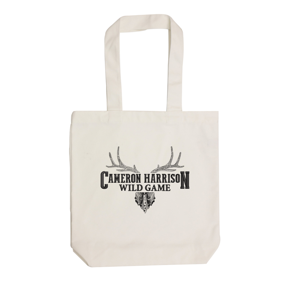 Cameron Harrison Wild Game Logo Heavy Duty Canvas Tote Bag