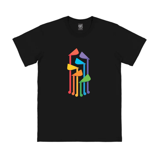 Wellington Pride Parade Fountain - Straight Cut Tee Black