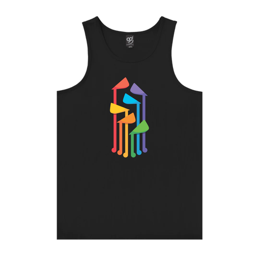 Wellington Pride Parade Fountain- Black Singlet