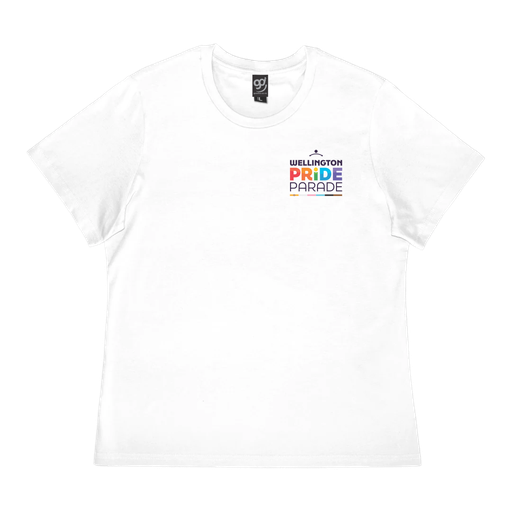 Wellington Pride Parade - Curve Cut Tee White